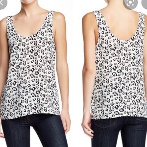 EQUIPMENT Kaylen Leopard Print Silk Tank size S